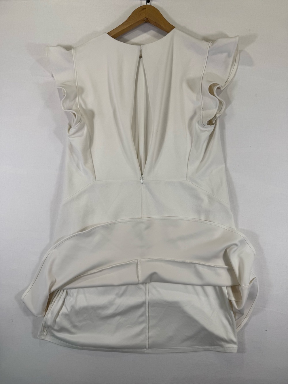 Express White Ruffle Sleeve Mini Dress - Picture 9 of 9